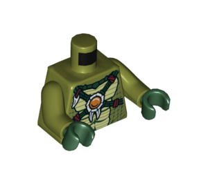 LEGO Verde oliva Minifigura Torso (973 / 76382)