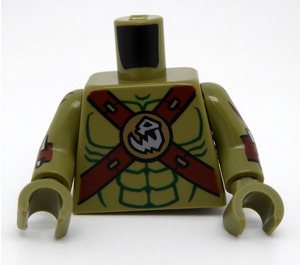 LEGO Olijfgroen Minifiguur Torso Orc (973 / 76382)