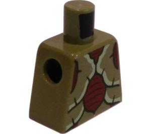 LEGO Olijfgroen Minifiguur Torso zonder armen met Mosquitoid (973)