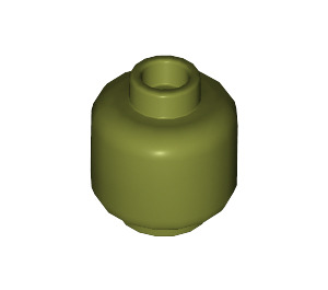 LEGO Olive Green Minifigure Head (Recessed Solid Stud) (3274 / 3626)