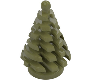 LEGO Olive Green Pine Tree (small) 3 x 3 x 4 (2435)