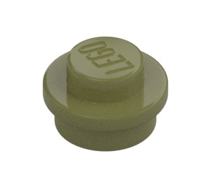 LEGO Olive Green Plate 1 x 1 Round (6141 / 30057)