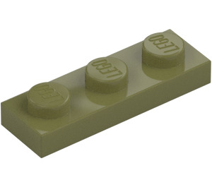 LEGO Olive Green Plate 1 x 3 (3623)