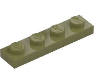 LEGO Vert Olive assiette 1 x 4 (3710)