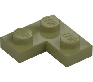 LEGO Olive Green Plate 2 x 2 Corner (2420)