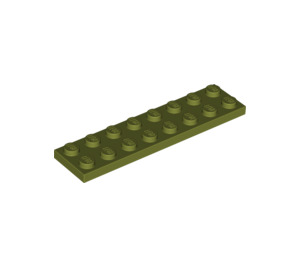 LEGO Olivgrün Platte 2 x 8 (3034)