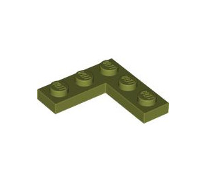 LEGO Olive Green Plate 3 x 3 Corner (77844)
