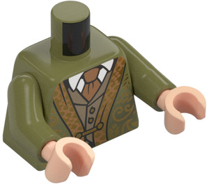 LEGO Olivengrøn Professor Flitwick Torso (973)