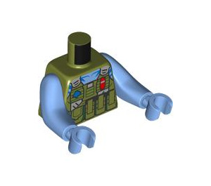 LEGO Olive Green RDA Quaritch Minifig Torso (973 / 99114)