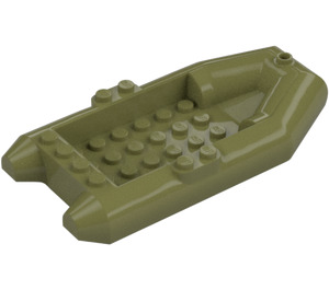 LEGO Vert Olive Caoutchouc Bateau 6 x 12 x 2 (78611)