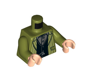 LEGO Olijfgroen Sirius Zwart Minifiguur Torso (973 / 76382)