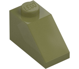 LEGO Olive Green Slope 1 x 2 (45°) (3040 / 6270)