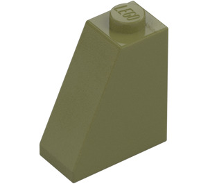 LEGO Olive Green Slope 1 x 2 x 2 (65°) (60481)