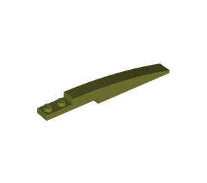 LEGO Olive Green Slope 1 x 8 Curved with Plate 1 x 2 (13731 / 85970)