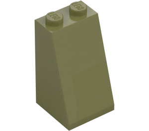 LEGO Olive Green Slope 2 x 2 x 3 (75°) (Solid Studs) (98560)