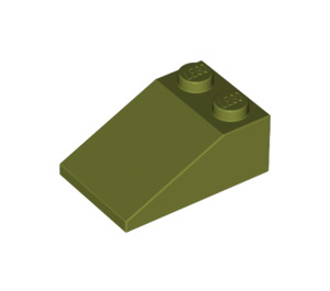 LEGO Olive Green Slope 2 x 3 (25°) with Rough Surface (3298)