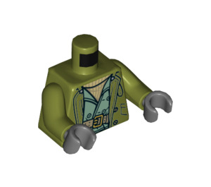 LEGO Verde oliva Steve Trevor con Olive Verde Chaqueta Minifigura Torso (973 / 76382)