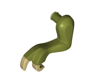 레고 올리브 그린 티렉스 왼쪽 팔 ~와 함께 탠 껍질 집게발 (11897 / 11904)