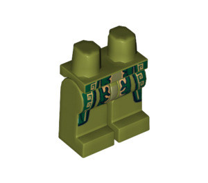 LEGO Olivgrün The Mandarin (Dark Green Umhang) Beine (3815 / 14623)