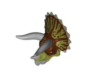 LEGO Olivgrün Triceratops Kopf (65172)