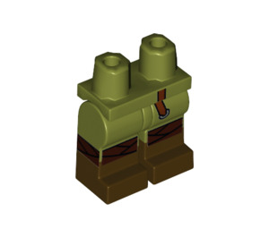 LEGO Olijfgroen Viking Minifiguur Heupen en benen  (3815 / 68036)