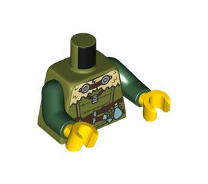 LEGO Olive Green Viking Torso (973 / 76382)