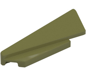 LEGO Olive Green Wedge 1 x 5 Spoiler Left (3388)