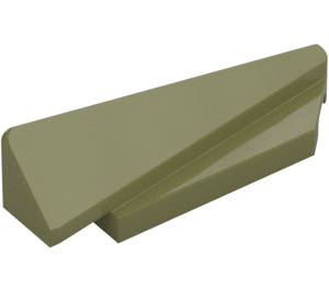 LEGO Olive Green Wedge 1 x 5 Spoiler Right (3389)