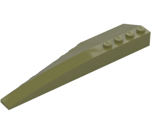 LEGO Olive Green Wedge 12 x 3 x 1 Double Rounded Right (42060 / 45173)