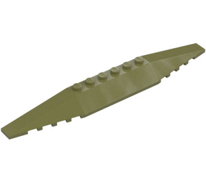 LEGO Olive Green Wedge 2 x 16 Triple (30382)