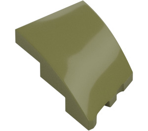 LEGO Olive Green Wedge 2 x 3 Left (80177)