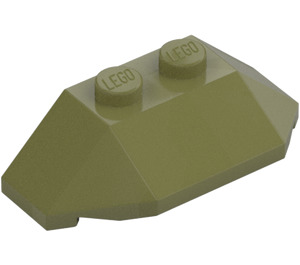 LEGO Olive Green Wedge 2 x 4 Triple (47759)