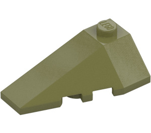 LEGO Olive Green Wedge 2 x 4 Triple Left (43710)