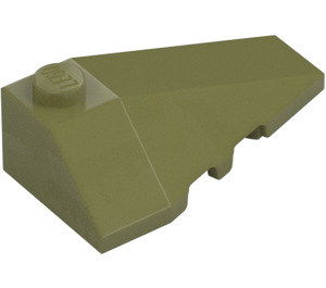 LEGO Olive Green Wedge 2 x 4 Triple Right (43711)