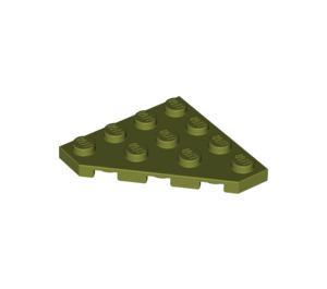 LEGO Olive Green Wedge Plate 4 x 4 Corner (30503)
