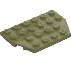 LEGO Olivgrön Kil Platta 4 x 6 utan Hörn (32059 / 88165)