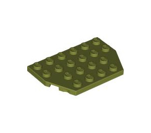 LEGO Olive Green Wedge Plate 4 x 6 without Corners (32059 / 88165)