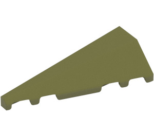 LEGO Olive Green Wedge Slope 2 x 5 (45°) Left (3504)