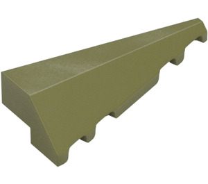 LEGO Olive Green Wedge Slope 2 x 5 (45°) Right  (3505)