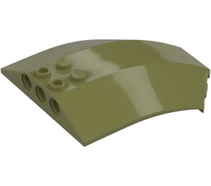 LEGO Olive Green Windscreen 6 x 8 x 2 Curved (40995 / 41751)