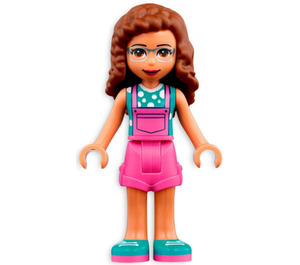 LEGO Olivia - Dark Pink Overalls Minifigure