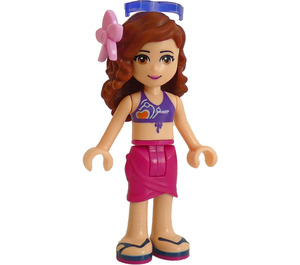 LEGO Olivia, Magenta Wrap Rok Minifiguur