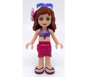 LEGO Olivia, Magenta Wrap Skirt minifiguur