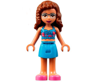 LEGO Olivia avec Bleu Haut et Jupe Minifigurine