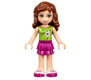 LEGO Olivia mit Grün Herz oben Minifigur