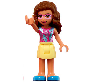 LEGO Olivia med Blad Top Minifigur