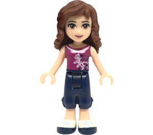 LEGO Olivia with Magenta Top with Flower and Butterflies Pattern