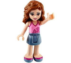 LEGO Olivia med Lyserød Floral Top Minifigur