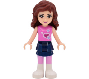 LEGO Olivia mit Rosa Herz oben Minifigur