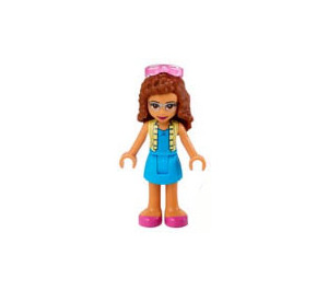 LEGO Olivia con Rosa Occhiali da sole e Giallo Giacca Minifigure